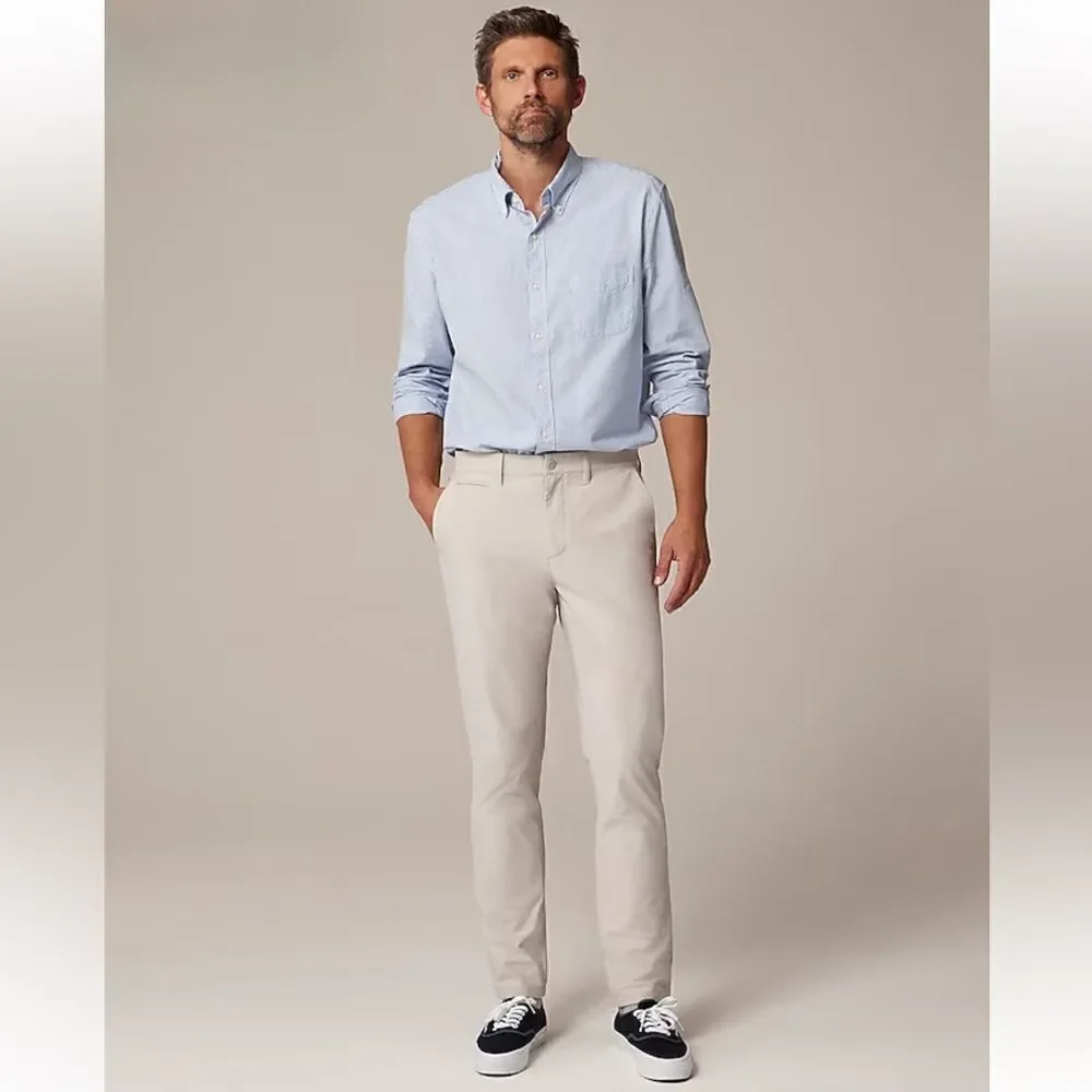 NWT J CREW 770 Straight-fit tech pant in Taupe size 32/34
